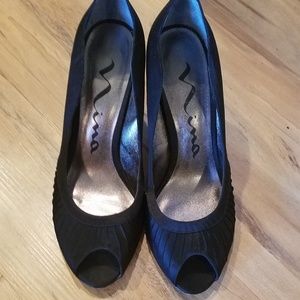 Nina Peep Toe Pumps